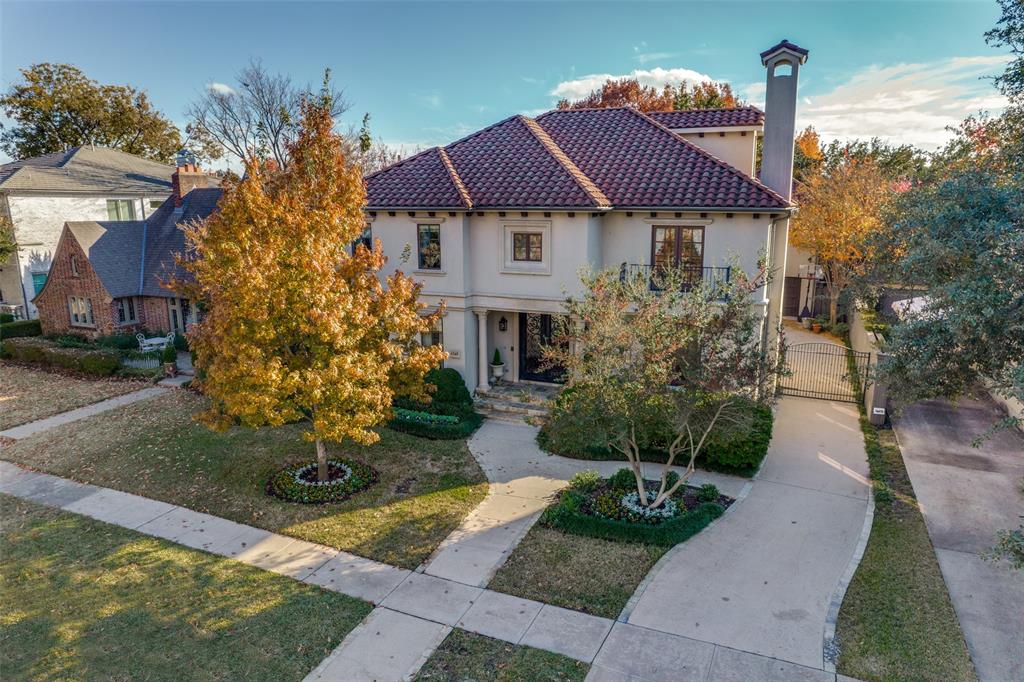 Gorgeous Mediterranean home, walking dist to Bradfield Elem & HP Villiage. Grand 2 story entry, flanked by elegant formals.  Hnd scrpd hdwd floors throughout. Center hall plan leads to a Alderwood formal study w priv workspace and the gourmet kitchen. The open kitchen has top of the line appliances, 2 dishwashers, warming drawer and center island with sink. The kitchen has a butlers pantry that opens to the dining rm on one side and is open to the brkfst rm and spacious fam room on the other side. The family room has a large fireplace, wet bar and glass doors that open to a loggia with a fireplace and gas grill for incredible outdoor entertaining while overlooking a stunning pool and spa added in 2018 w coral stone from Caribbean, fountains and extensive landscaping. Spacious master suite with sitting area, fireplace and sep bathrooms that connect with a shower, 2 lg walk in closets. Addition a guest suite and 2 large en-suite bedrooms on 2nd floor.  A 5th en-suite br on 3rd floor.