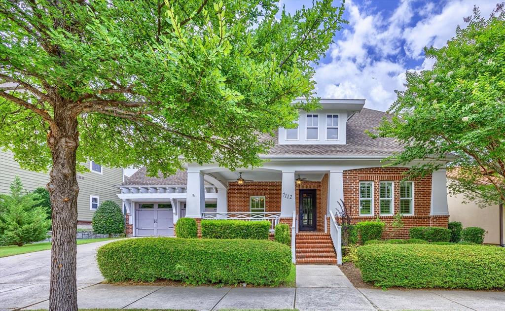 Discover effortless single-story living in this beautifully designed family home, where comfort and modern elegance come together in McKinney's sought after Tucker Hill neighborhood, celebrated for its charming front porch architecture and welcoming community atmosphere.

Boasting 3 bedrooms and 2 bathrooms, this residence provides an ideal balance of space and functionality, enhanced by thoughtful design elements.

This home's interior impresses with a meticulously crafted floor plan encompassing a formal dining area and a versatile office or flex space. The expansive kitchen stands out with custom cabinetry, a generously sized island, and a sleek gooseneck faucet. A spacious walk-in pantry ensures ample storage, while the hardwood floors seamlessly unite the living spaces, complemented by brand new carpet in the bedrooms for optimal coziness. Throughout, fresh paint enhances the airy ambiance, and glass transom windows above all entryways are paired with stylish plantation shutters for a classic, refined look.

The primary suite is strategically positioned at the back of the home, offering privacy and tranquility.

This home is artfully designed with craftsman architecture and exemplary curb appeal. It starts with a striking custom iron front door and a large, inviting covered front porch. The extensive landscaping provides a beautiful backdrop to this picturesque façade. A private backyard oasis awaits, featuring a covered patio and a decorative red shed, adding charm and utility. A spacious two-car garage not only accommodates vehicles but also offers additional storage space, ideal for organization.

This captivating McKinney neighborhood encapsulates a harmonious blend of style, function, and classic craftsmanship, creating a welcoming environment for discerning buyers seeking a premier living experience.