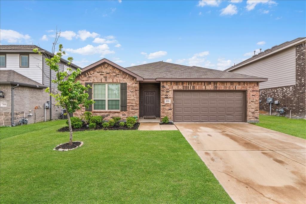 Built in 2022, this stunning single-story home blends modern design with everyday comfort. Featuring 3 bedrooms and 2 bathrooms, this residence sits in a sought-after neighborhood within the Fort Worth Independent School District. Step inside to find a bright, open-concept layout with stylish wood-look flooring throughout the main living areas. The beautiful kitchen is the heart of the home, complete with large island with seating and ample cabinet space. Perfect for entertaining, the kitchen flows seamlessly into the dining and living areas. The private owner’s suite offers a peaceful retreat with an ensuite bathroom and walk-in closet, the other additional bedrooms provide flexibility for family, guests, or a home office. Outdoors, enjoy a spacious backyard with a covered patio, ideal for relaxing or hosting BBQs. The fenced yard provides plenty of room for kids, pets, or future landscaping projects. Additional highlights include a two-car garage, energy-efficient features, and a prime location with easy access to major highways, shopping, dining, and entertainment.