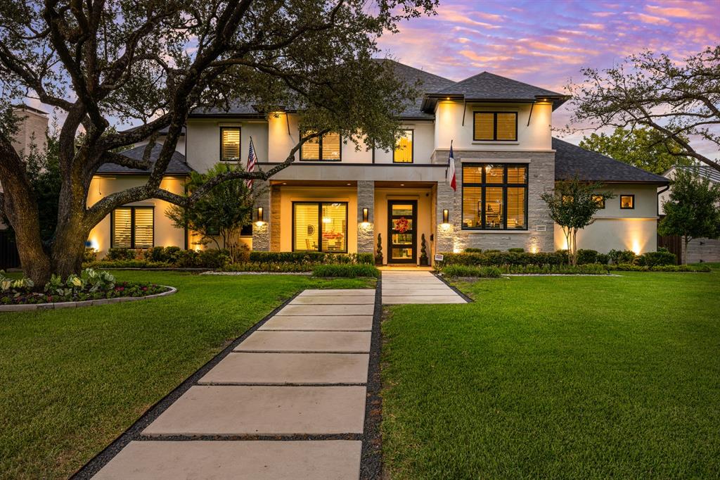MODERN LUXURY IN THE PRIVATE-SCHOOL CORRIDOR A Ron Davis Custom showhouse where technology, design, and resort living meet.

Set on a tree-lined street in coveted Forestcrest Estates, this exceptional six-bedroom custom home blends cutting-edge innovation with timeless comfort. Built in 2019, it lives like new construction—without the delays or dust—and includes a long list of high-end upgrades the seller has already perfected for you.

Inside, discover whole-home Control4 automation, an expansive chef’s kitchen that opens to the den and backyard, and a temperature-controlled glass wine room beside a wet bar with “sonic” ice machine. Formal and casual spaces flow seamlessly, anchored by dual staircases and filled with natural light. The primary suite and two guest rooms on the main level create an ideal layout for multi-generational living, while upstairs offers a game room, home theater, bar, and three additional bedrooms.

Outdoors, every detail is turnkey to enjoy our year-round Texas climate: mature gardens with brilliant blooms, a pool and spa with app-based remote control, resort-style kitchen and covered patios, putting green for your golf game, TV above the fireplace for all other sports, and programmable color-changing landscape lighting that transforms the setting for entertaining at the touch of a button. A whole-house generator, three-car epoxy-finished garage with custom storage, and automatic privacy gate add up for your ultimate new home.

Located on .39 acres near Dallas’ top private schools, Northaven Trail, dining, and major hospitals—with quick access to Dallas North Tollway, DFW and Love Field Airports—this home offers access to both Downtown and Plano in less than 15 minutes: modern luxury, prime location, and a move-in-ready experience.