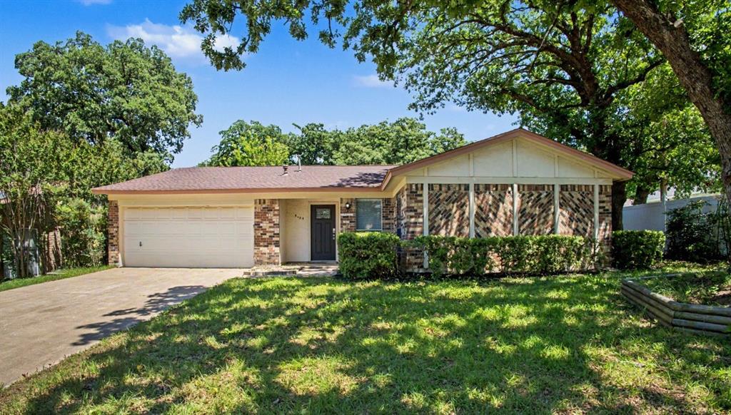 Value, updates, and a coveted southwest Arlington address come together at 5405 Bright Star Trail. Set in the highly sought-after Martin High School district, this 3-bedroom,2-bath home is priced to sell and offers the rare combination of move-in readiness with room to add your own finishing touches over time.

The living room features sunken design, vaulted ceiling, exposed wood beam, and new wood-burning fireplace. From there, the layout opens into the eat-in kitchen, where white cabinetry, granite countertops, stainless steel range, dishwasher, microwave, and generous prep space create an easy hub for meals and conversation. Fresh interior paint, new carpet in all three bedrooms provide a clean, refreshed feel from day one.

The oversized primary suite is a true advantage, easily accommodating larger furniture while still feeling comfortable and private. With updates already completed, future improvements can be made at your pace, helping build value in an already desirable neighborhood.

Mature trees and a peaceful residential setting add everyday charm, while Deaver Park and Cliff Nelson Park are nearby for trails, play, and open-air relaxation. Kroger, dining on Little Road, Boles Junior High, and major shopping are all within a short drive. Quick access to I-20, HWY 287 and I-30 keeps commutes simple, with The Parks Mall of Arlington and Lake Arlington about 10 minutes away. Schedule your visit now.