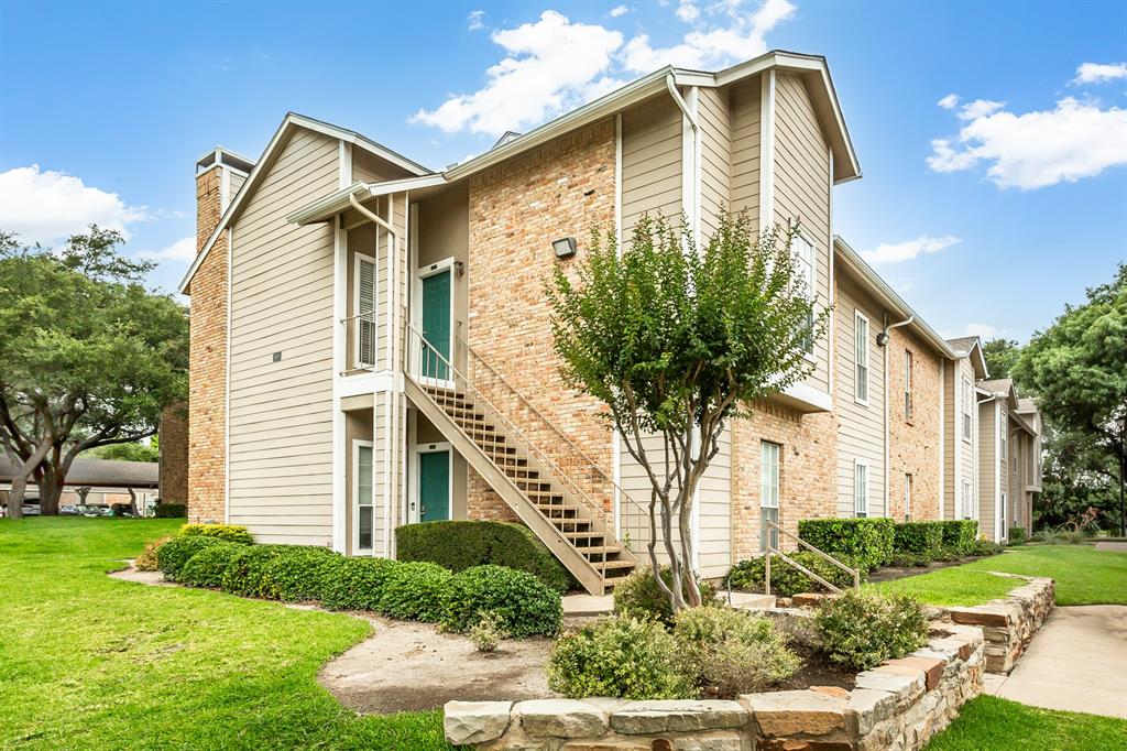 FHA APPROVED CONDO! In a PRIME location towards the back of the community in close proximity to the clubhouse and 2 community pools. 2nd floor corner unit for added privacy with a serene grassy greenbelt. Located just minutes away from HWY 75 & 635 in a quiet professional neighborhood of Lake Highlands! Highly sought after Richardson ISD. Open floor plan with spacious bedrooms, great closet space & built-ins. Refrigerator, washer and dryer included. Bathrooms were recently updated and freshly painted walls throughout! Dishwasher was replaced June 2026, water heater replaced in May 2022. One assigned covered carport space and additional open parking for guests just a few steps from your doorway! HOA includes blanket insurance which covers the roof and foundation, trash, sewer, water, and all exterior maintenance of the common grounds within the community. Ask about our 1.75% CRA credit lender incentive!