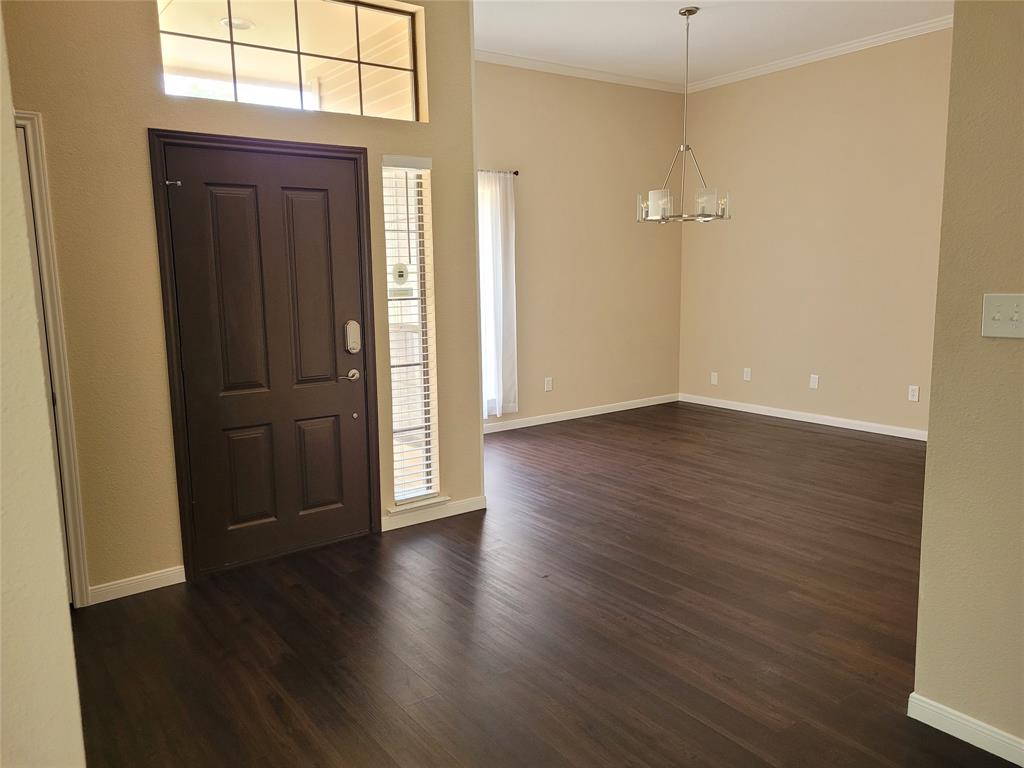 This beautiful home features a new AC unit and has been fully updated. It boasts 4 bedrooms and 3 bathrooms and is located in the Plano West school district. This spacious single-story home offers a fantastic layout with a three-way split between the bedrooms (the master is separate from the Jack and Jill bedrooms, as well as a 'mother-in-law' bedroom and bathroom. It includes two living areas, a formal dining room, a beautifully updated kitchen, and informal dining area with granite countertops. The backyard features a large covered patio. The Biltmore Swim and Racquet Club Estates community offers a pool, playground, and tennis courts. The location is incredibly convenient for most workplaces, shopping, dining, and highway access. Greenbelt trail within walking distance.  Limited services listing.