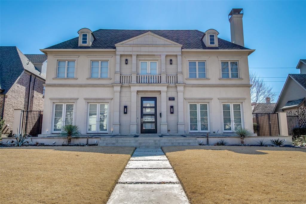 This Custom Home by Robert Elliot is the perfect combination of transitional & contemporary, located in coveted University Park.  Features include 5 spacious bedrooms (one down) with baths including the Master suite that spans the entire frontage of the property overlooking the gorgeous tree lined neighborhood. PLUS a study, game room, & exercise room.  Natural light flows throughout the sleek lines and shiny finishes of this masterpiece.  The amazing glass sliding pocket doors in the living, kitchen, and study-office open up the amazing covered patio and pool for great entertaining and family time. Many upgrades have been done to this home in the last 3 years Including a redesigned kitchen with a beautiful waterfall island, Granite-wall fire place and outdoor grill. Easy access to N central Expy-75, shopping and restaurants.