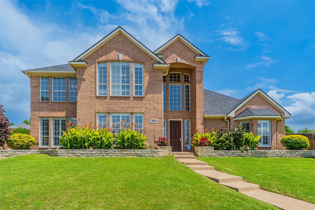 Two-story home with 3-car garage in West Plano, on an oversized, quiet, cul-de-sac lot. Open floor plan with high ceilings in the entry and family room.  Hardwood floors in the kitchen. Travertine flooring throughout the rest of the first floor. Granite counters. Plantation shutters. Exemplary schools; walk to elementary. The kitchen is situated between two dining areas and open to the main living area. Walk-in pantry. Second pantry. The Master suite has a large walk-in closet and opens to the backyard. A spiral staircase goes to a 17’ x 10’ loft suitable for a studio or additional storage. Pool and spa are adjacent to a large side yard, rare to the area. Covered patio. In addition to the 2 bedrooms and full bathroom on the second floor, there is a 16’ x 17’ game or play room, a small loft space overlooking the backyard, and a large air conditioned storage room. This property is located within minutes of the Dallas North Tollway, George Bush Turnpike and 121, and a few blocks from the Park and Preston intersection featuring endless dining and retail options along with a Whole Foods and a Trader Joe’s. Also close are the Shops at Legacy, Legacy West, and the historic downtown Plano. A Realtor must accompany clients on tours and leave a business card on the kitchen counter.