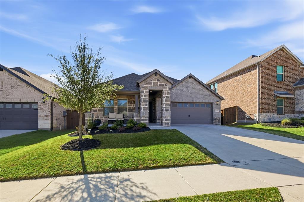 Step into comfort, style, and smart living in this beautifully designed and thoughtfully crafted home built for today’s modern lifestyle. From the moment you arrive, the inviting front porch sets the tone, perfect for morning coffee, evening chats, or simply slowing down and enjoying the neighborhood. Inside, you’ll find a light-filled, open layout paired with clean, contemporary finishes throughout. A versatile private study offers the perfect flex space, ideal for a home office, playroom, or added bedroom space. The heart of the home features a bright kitchen with crisp white cabinetry, sparkling granite countertops, and a seamless flow into the main living area, making everyday living and entertaining effortless. Durable EVP flooring runs through the main spaces, while soft, neutral carpeting in the bedrooms adds comfort where it matters most. Step outside to the covered back patio, a perfect extension of your main living space, ready for weekend BBQs, playtime, or relaxing evenings under the Texas sky. Located just minutes from downtown Fort Worth, you’ll enjoy the perfect balance of convenience and community. Spend weekends at the neighborhood’s resort-style pool, explore nearby shopping and dining, or simply enjoy the ease of your commute. Set within a wonderful community, this home offers more than just a place to live. With energy-efficient features throughout, you’ll also enjoy a quieter, more comfortable home year-round.
