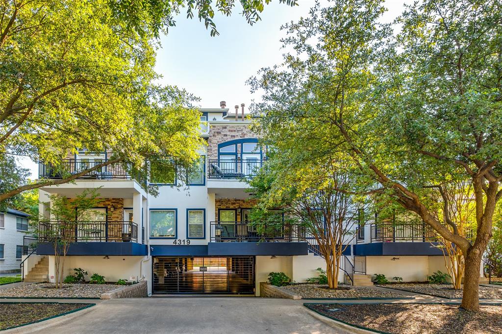 Treetop penthouse in highly desirable SoHIP pocket of Oak Lawn with gorgeous updates! Architect-designed by Mark Shekter as an intimate collection of just 19 residences, The Brownstones on Bowser offer a style of boutique urban living that is increasingly rare in Dallas today. Penthouse Residence 304 is one of the community’s most unique offerings — the only home in the building with no shared walls, creating an exceptionally private, quiet, and house-like living experience rarely associated with condominium living.

Unlike large-scale apartment-style condo projects, The Brownstones were thoughtfully conceived as a lower-density residential enclave with a more elevated and personal feel. With soaring 10-foot ceilings, newly installed oversized picture windows, and abundant natural light, the home feels open, airy, and bright throughout.

The oversized island Kitchen accommodates 5 barstools and features granite countertops, stainless steel appliances, beautiful cabinetry, and a walk-in pantry. The private balcony is accessible from both the Living Room and Primary Bedroom, and both spaces are pre-wired for speakers. The spacious Ensuite Bath includes dual sinks, soaking tub, separate shower, linen storage, and a huge walk-in closet.

Gated building entry, 2 reserved parking spaces, and low monthly dues that include water and trash make this an ideal lock-and-leave residence. Located less than 10 minutes from Love Field and the Medical District, this home is especially appealing for frequent travelers, medical professionals, and buyers seeking secure, low-maintenance living with unmatched convenience. Walkable to Uptown, Turtle Creek, Whole Foods, the Katy Trail, and premier dining and nightlife.