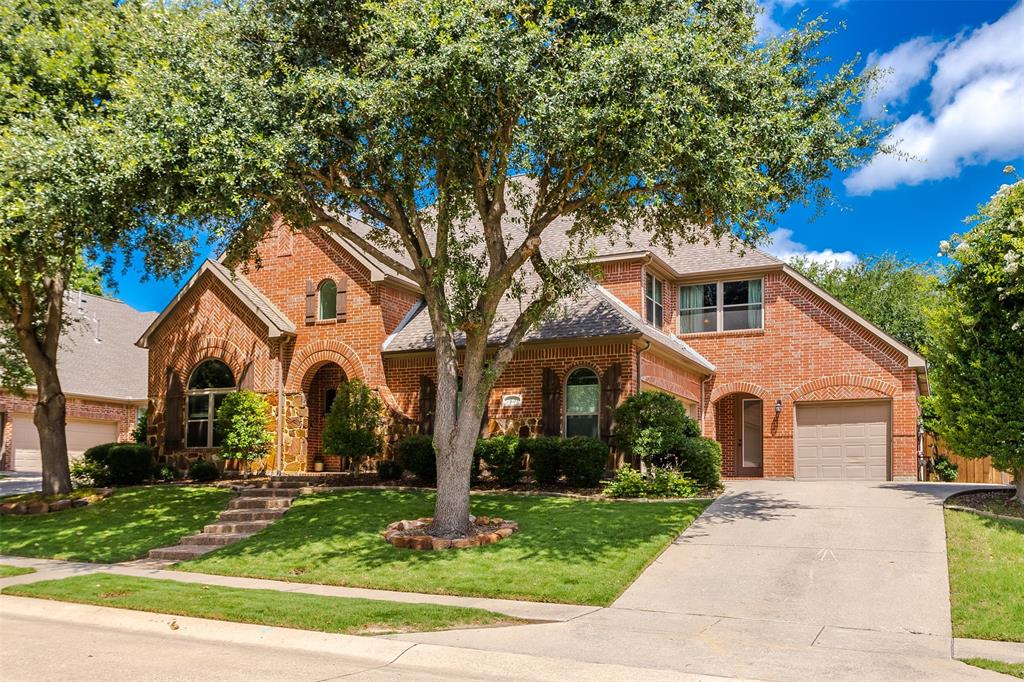Beautifully Updated Home in the Highly Coveted Woodhaven Community of Stonebridge Ranch!
Nestled on a charming interior street lined with mature shade trees, this exceptional home offers the perfect blend of comfort, space, and style. Featuring 5 bedrooms and 4 full baths, the thoughtfully designed floor plan provides flexibility for today's lifestyle. 
As you enter, you'll be welcomed by a stunning library with built-in bookcases and a rolling ladder for easy access to the highest shelf, and a dining area or use as a game room.
 The spacious primary suite is a true retreat with large windows overlooking the beautifully landscaped backyard and a large fire pit for evening getaways!  A secondary downstairs bedroom features an ensuite bath and private exterior entrance, ideal for guests. This room can also be used as a multigenerational living space, an office, or an exercise room.

Upstairs offers a game room, a separate media room, three additional bedrooms, two of which share a Jack-and-Jill bath, and the third bedroom for guests featuring an ensuite bath! 
A valuable recent improvement includes energy-efficient windows installed throughout the home in 2023, providing enhanced comfort, efficiency, and peace of mind.

Plenty of room with a 2- car garage plus a separate 1-car garage (3 full-size garages), providing extra storage and flexibility.

Residents enjoy Stonebridge Ranch amenities, including pools, trails, parks, playgrounds, tennis courts, golf courses, pickleball courts, and more. Zoned to highly rated McKinney schools and conveniently located near shopping, dining, and entertainment.

Surrounded by mature trees and neighborhood charm, plus a golf course peekaboo views across the street! This beautiful Woodhaven home offers spacious living and exceptional community amenities in the heart of McKinney. Don't miss it!