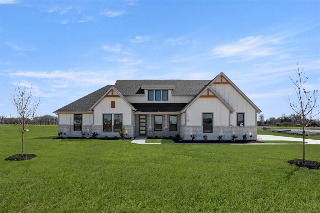MLS# 21173486 - Built by Impression Homes - Ready Now! ~ This stunning single-family residence, completed in 2025, offers modern living in the desirable Estates of Palmer. Spanning 2,442 square feet, this traditional-style home features 4 spacious bedrooms, each designed with walk-in closets, and 3 full bathrooms. The open layout includes a generous living area and a dedicated dining space, perfect for entertaining. The heart of the home is the well-appointed kitchen, complete with an island and pantry, catering to both functionality and style. Enjoy the comfort of central heating and cooling throughout. A covered patio extends the living space outdoors, ideal for relaxing. With a 3-car garage and situated on an expansive lot, this property combines luxury with convenience. Located within the highly regarded Palmer ISD, with easy access to local schools. Experience modern amenities in a tranquil setting.