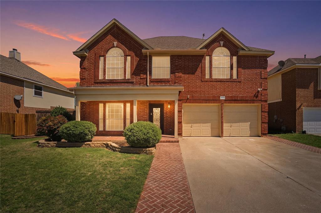 Discover refined living in Keller, TX at 2133 Rustic Ridge. This beautifully updated 4-bedroom, 2.5-bath home showcases custom finishes throughout and a warm, inviting design. The spacious floor plan features rich 5-inch white oak stained flooring, elegant travertine accents, and a versatile bonus room anchoring the main living area. The kitchen is a standout with hickory custom cabinetry, granite countertops, and thoughtful upgrades that blend style and function. The bonus room offers flexibility for a home office, game room, or additional living space.  The private primary suite has been tastefully upgraded, featuring a beautifully renovated bath designed for comfort and relaxation. The powder bath features distinctive Saltillo tile, adding warmth and character. Additional improvements include new windows, fresh interior paint, custom blinds, and a new fence. Step outside to a charming flagstone patio—perfect for entertaining or enjoying peaceful evenings. With custom details throughout and move-in ready updates, this home offers the perfect blend of character, comfort, and quality.