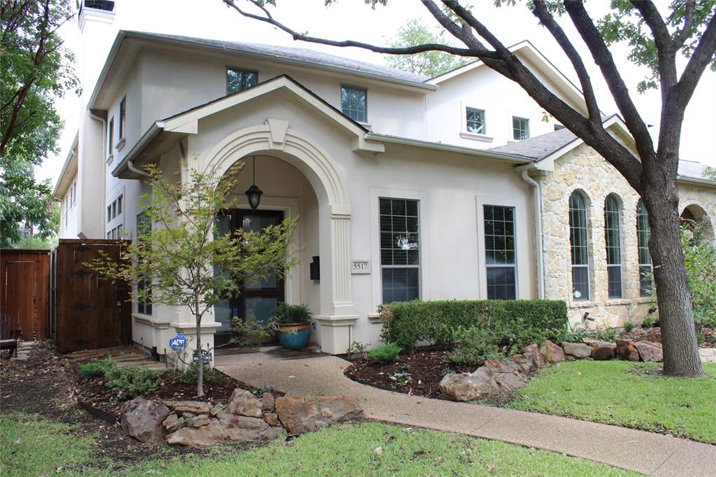 This freshly updated duplex boasts contemporary charm and a host of desirable features. With 20-foot ceilings and hand-scraped floors, this home offers an inviting open layout perfect for entertaining. The well-appointed kitchen features stainless steal Kitchen Aid appliances, an island, and granite countertops. Enjoy cozy evenings by the stone fireplace in the adjacent living room, complete with a separate wet bar and serving window. Additional main floor highlights include a cozy study, a convenient powder bath, a laundry room with high-capacity appliances, and a courtyard with a wood-burning fireplace. The two-car garage provides secure parking and storage space. Upstairs, a well-designed office space precedes the spacious primary bedroom with a large primary bath featuring stone counters, flooring, a jetted tub, and a walk-in shower. Two more spacious bedrooms complete the second floor. September 2023 - NEW PAINT AND CARPET.