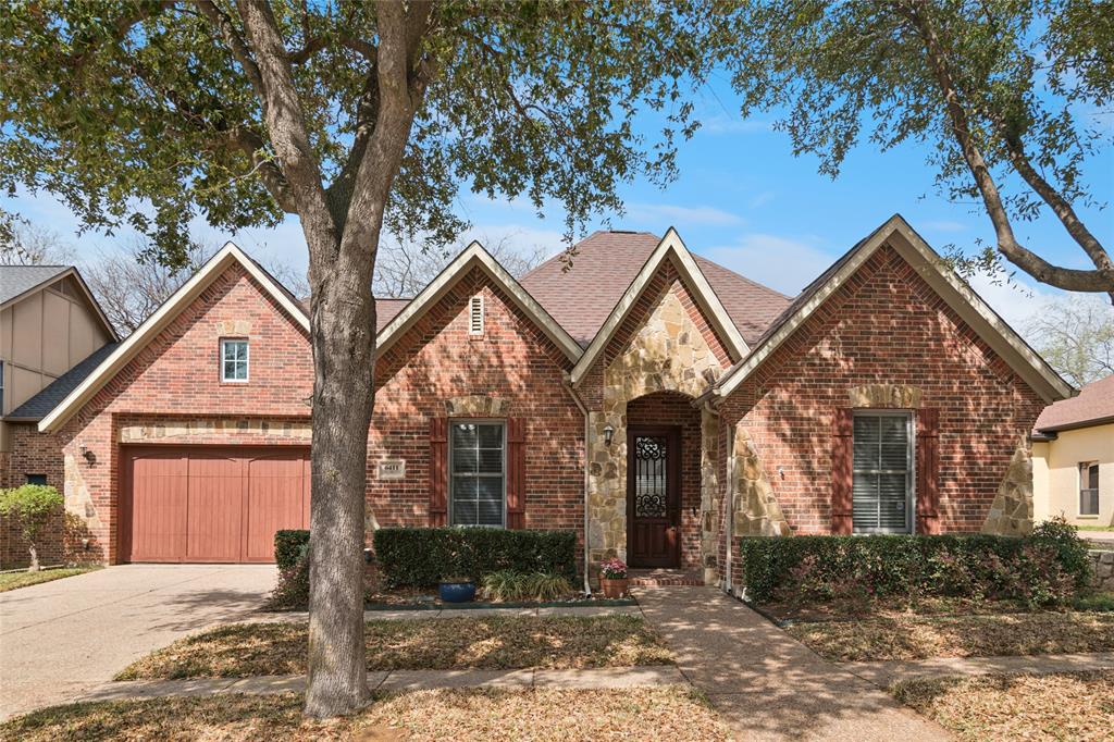 Welcome to 6411 Tuscany Park Drive, nestled in the intimate, gated community of Tuscany Lakes in Arlington. Built in 2006, this beautifully crafted home showcases timeless design and thoughtful custom features throughout. From the moment you enter, you’ll notice the quality finishes, including 8-foot solid-core doors, plantation shutters, tray ceilings, extensive wood trim that add warmth and architectural character. The open yet refined layout is ideal for both everyday living and entertaining, enhanced by a stylish wet bar perfect for hosting guests. The gourmet kitchen is truly the heart of the home, featuring a gas cooktop, stainless steel appliances, ample cabinetry, and generous counter space designed to bring both function and style together. The private primary suite with vaulted ceilings offers a relaxing retreat, complete with a spa-inspired bath that includes a jetted tub, separate shower, dual vanities, and a huge walk-in closet. Step outside to enjoy the expansive stamped concrete patio, providing the perfect setting for morning coffee, outdoor dining, or weekend gatherings. The low maintenance outdoor space allows you to relax and enjoy more of what matters most.  All of this is set within a quiet, well-maintained gated neighborhood, this home offers privacy, charm and a true sense of community. 6411 Tuscany Park Drive isn’t just a house, it’s a place to feel at home.  Don’t miss this exceptional opportunity in Tuscany Lakes!