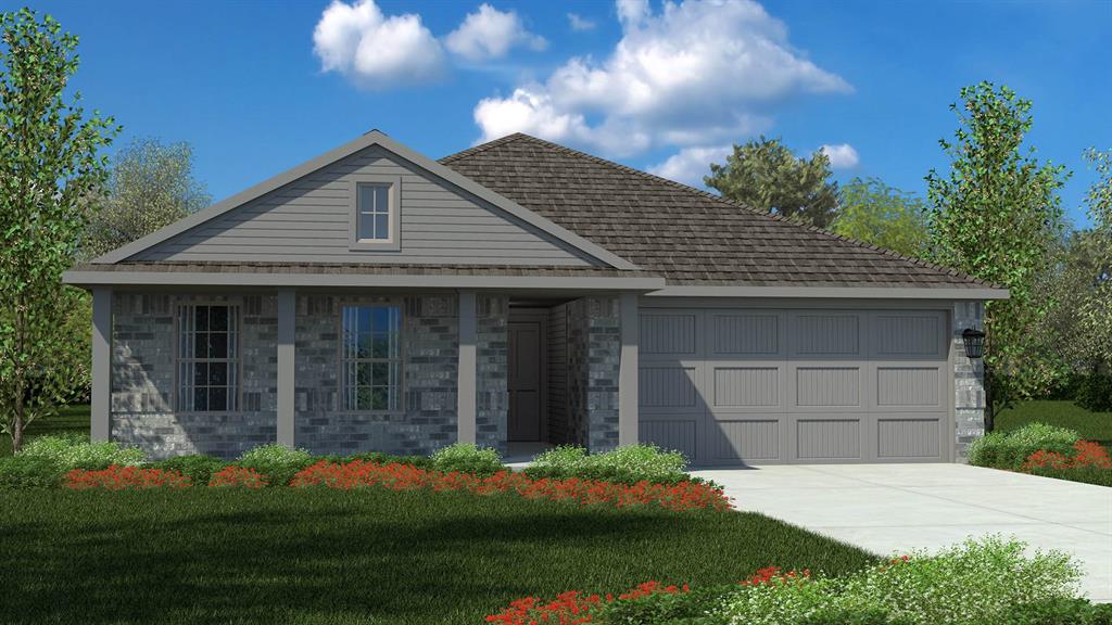 D.R. Horton America's Builder since 2002 presents the Bellvue Floorplan, in Lonestar at Liberty Trails, Justin, TX. with a quick estimated Summer completion. This charming single-story home offers 3 bedrooms, 2 bathrooms, and a 2-car garage with an open-concept design perfect for everyday living and entertaining. The spacious family room flows seamlessly into the dining nook and modern kitchen featuring quartz countertops, stainless steel appliances, a pantry, and ample cabinet space. The private primary suite includes a walk-in closet and en-suite bath, while two secondary bedrooms share a full bathroom. Additional features include a covered patio, luxury vinyl plank flooring in main living areas, energy-efficient construction, and America's Smart Home® Technology. Future community amenities include a clubhouse, pool, splash pad, dog park, fishing pond, pickleball courts, playground, walking trails, and sand volleyball. Conveniently located near Highways 114 and 287 with easy access to shopping and dining!