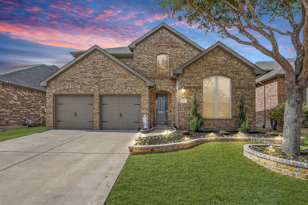 This is the one!!!  Welcome to this thoughtfully designed home with high ceilings, extended wood flooring, elegant curved walls, and an open floor plan perfect for everyday living and entertaining.
Upon entry, you’ll find a secondary bedroom and full bathroom to the right, along with a versatile dining room that can also serve as a home office. To the left are the laundry room and garage, which offers excellent storage with overhead hanging racks and a convenient closet tucked beneath the staircase.
Straight ahead, the spacious living room features a charming brick and stone gas-start fireplace and opens seamlessly to the kitchen and breakfast area. Abundant windows fill the space with natural light and provide lovely views of the covered patio and backyard. The kitchen is well-appointed with ample cabinetry, granite countertops, and a large island ideal for gathering.
Tucked away at the back of the home, the private primary suite offers plenty of windows, a generously sized bathroom with a garden tub, separate shower, and an oversized walk-in closet.
Upstairs, the wood-floored staircase with iron spindles leads to two additional bedrooms, a full bathroom, a flexible bonus room, and extra attic storage.  Nice updates to make this home move in ready.  
This home is in a great neighborhood, close to schools, HEB and lots of shopping, along with many restaurants.
Wonderful community pool, splash pad, bike-walking trails, playground, pond, fitness center, club house, sand volleyball, tennis and pickle ball courts. Home build by Highland Homes.
**Offering lawn care for one year ($1000 value)**
