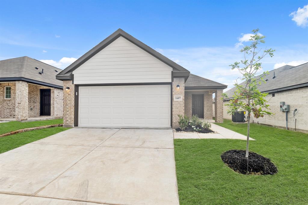 Love where you live in Christian Meadows in Ennis, TX! The Grove floor plan is a charming 1-story home with 4 bedrooms, 2 bathrooms, and a 2-car garage. This home has it all, including privacy blinds and vinyl plank flooring throughout the common areas! The gourmet kitchen is sure to please with 42-inch cabinets, granite countertops, and stainless-steel appliances! Retreat to the oversized Owner's Suite featuring double sinks with granite countertops, a sizable shower, and spacious walk-in closet! Enjoy the great outdoors on the covered patio! Don't miss your opportunity to call Christian Meadows home, schedule a visit today!