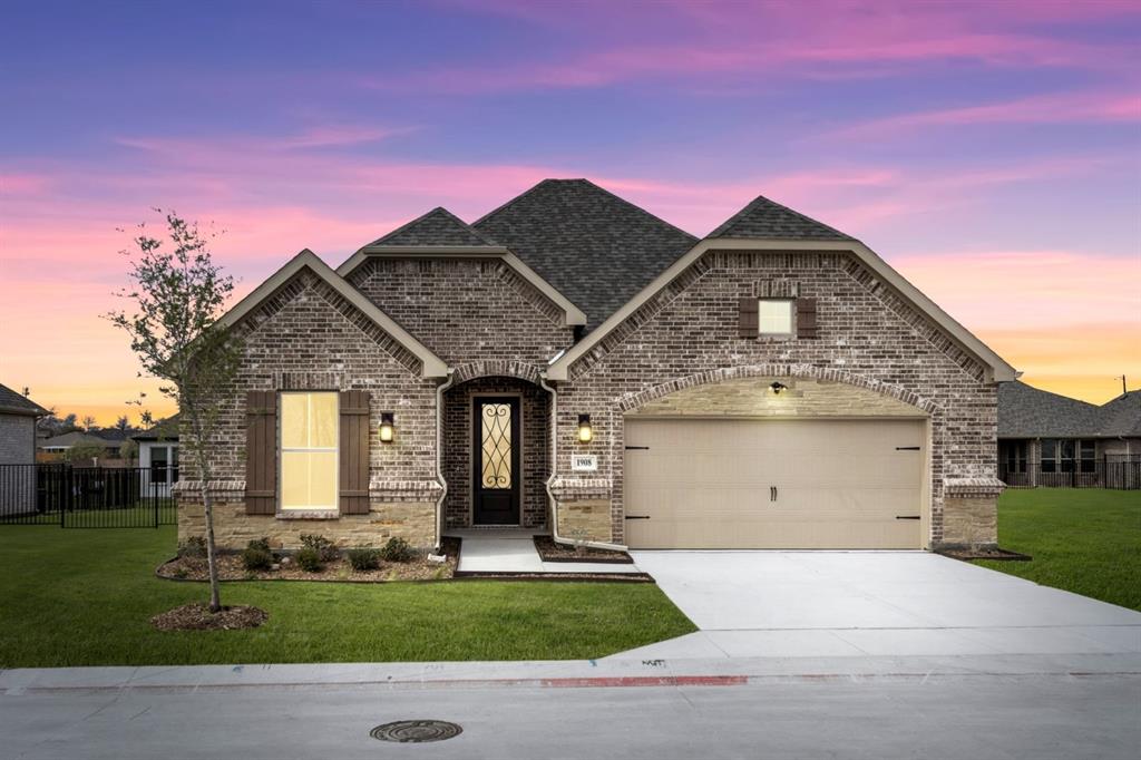 MLS# 21202354 - Built by Ladera Living - Ready Now! ~ The Torino , Move-In Ready & Made for Easy Living Welcome to the Torino—a beautifully designed, move-in ready home in Ladera Living Little Elm, perfectly positioned on an oversized interior homesite. With 2 bedrooms, 2 baths, a private study, and 1,884 square feet, this home delivers comfort, style, and the freedom of low-maintenance living. Step inside through the grand entry and into a bright, open-concept layout where soaring ceilings and a wall of windows create a light-filled space that instantly feels like home. Whether you’re hosting friends or enjoying a quiet evening in, this design makes every moment feel effortless. The chef-inspired kitchen is the heart of it all, featuring an oversized island with quartz countertops, shaker-style cabinetry, and a dedicated coffee bar—perfect for slow mornings or entertaining guests. The upgraded appliance package, including a 5-burner gas cooktop, makes cooking as enjoyable as gathering. The private primary suite offers a peaceful retreat with dual vanities, a spacious walk-in shower, and a large walk-in closet. At the front of the home, a versatile study provides the ideal space for work, hobbies, or relaxation. At Ladera Living Little Elm, you’ll enjoy a lock-and-leave lifestyle designed for connection, convenience, and living well—every single day.