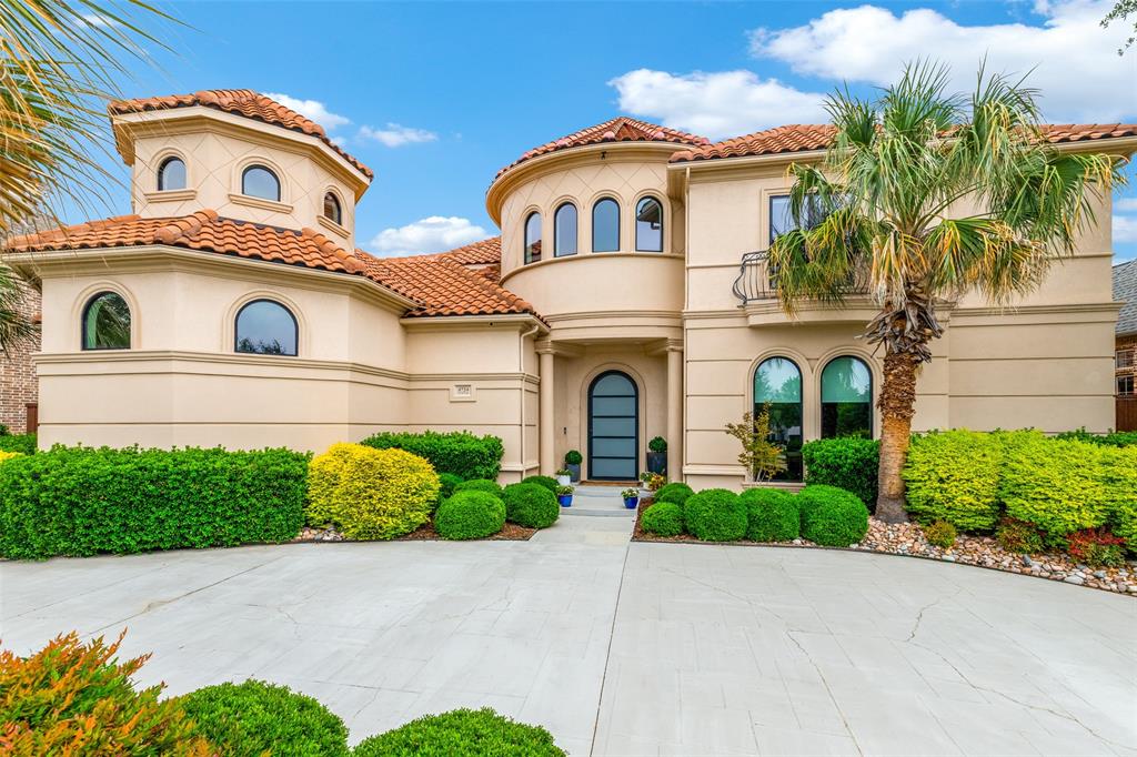 Stunning Bob Bobbitt custom home completely updated though out with perfection! With meticulously landscaped grounds, the property offers a fabulous lot with a backyard oasis, with turf, putting green, and electric shades, providing panoramic views through its walls of windows. Relax under the spacious covered patio, with resort style pool and outdoor living complete with fireplace & built in grill. The gourmet kitchen is a chef’s delight, with high end appliances. Equipped with a gas range, quartz countertops, & large island. The luxurious Primary suite has a spa like bath & large walk-in closet. Study and secondary bedroom with en-suite bath complete the first floor. Upstairs you will find a large media room, with a large walk out attic, along with two additional bedrooms with en-suite bath. Property includes a 3-car garage with epoxy flooring and a circular driveway.