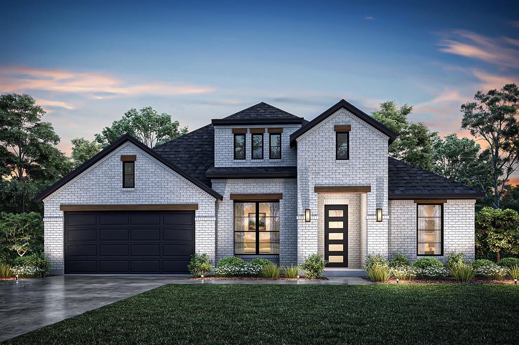 MLS# 21282355 - Built by J Houston Homes - Jul 2026 completion! ~ NEW JOHN HOUSTON HOME IN MIDWAY ISD. This gorgeous one-story home offers a spacious layout with 4 bedrooms and 2.5 bathrooms. The 12-foot ceilings and 8-foot doors, combined with floor-to-ceiling windows, create a grand and open atmosphere filled with natural light. The chef-inspired kitchen is thoughtfully designed with a cooktop, built-in appliances, all-wood custom cabinets, a large island, and a convenient trash rollout. This space is perfect for cooking and entertaining guests. The primary suite serves as a true retreat, dual vanity, and a spacious walk-in closet for ample storage. AVAILABLE JULY 2026.