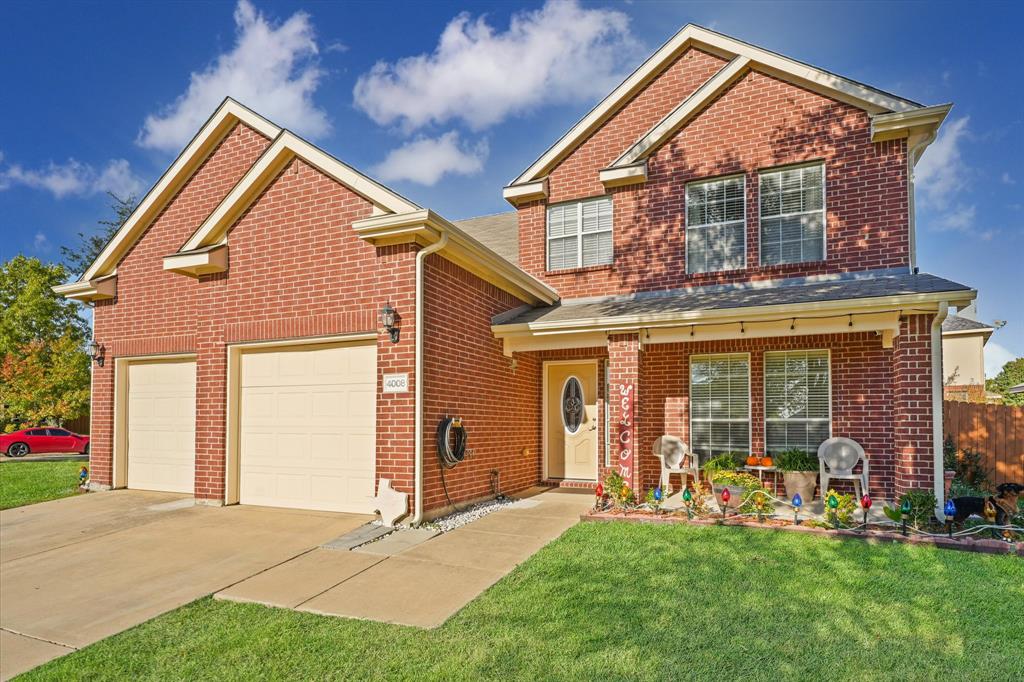 Fall in love with this stunning 2 story brick home, located in a highly sought-after HOA community, known for its well-maintained common areas and upscale amenities. Situated on an oversized corner lot, this home offers a relaxed and inviting atmosphere. Upon entering, you are greeted by a bright and open floor plan that maximizes natural light. The kitchen is a chef's delight, complete with ss appliances, ample cabinetry, and an extensive breakfast bar that overlooks the living room with fireplace and a wall of windows with patio views. Master suite boasts a separate shower, large tub, dual sink and spacious walk-in closet. The HOA community also offers an array of amenities: a community pool, clubhouse, playground, and basketball courts, and fishing lake. With its prime location, and proximity to shopping centers, restaurants, and major freeways, this home offers an ideal blend of comfortable living and convenience. Don't miss the opportunity to make this home your dream home!