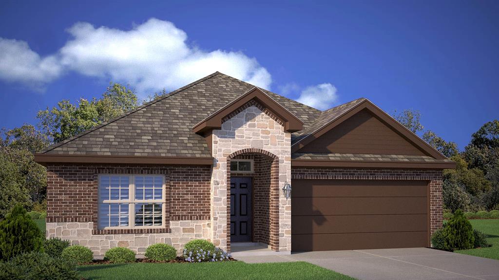 Beautiful new D.R. Horton home in the Saratoga community located in Granbury and Granbury ISD! The single-story Starkville floorplan Elevation H, with an estimated Summer completion, features 4 bedrooms, 2 bathrooms, and a 2-car garage with an open-concept layout that brings together the family room, dining area, and modern kitchen, ideal for everyday living and entertaining. The kitchen includes quartz countertops, 36” upper cabinets with crown molding, stainless steel appliances, electric range, stainless steel drop-in sink, a large island, and a walk-in pantry. The primary suite offers an en-suite bath with dual quartz vanities, a 5-foot oversized shower, and a walk-in closet located off the bathroom. Quartz vanity tops are also featured in the secondary bathroom, and luxury vinyl plank flooring spans the main and wet areas. Energy-efficient construction and America’s Smart Home Technology come standard-plus a covered back patio, full sod, sprinkler system, privacy fencing, and professional landscaping. Saratoga residents will enjoy two community parks, plus easy access to Highway 377 and Saratoga Blvd. Nearby, you’ll find Lake Granbury recreation, Granbury City Beach Park, HEB Grocery, local restaurants, Harbor Lakes Golf Club, and Motor Sport Ranch.