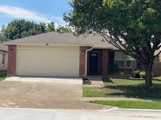 Perfect starter home! This charming 3 bedroom, 2 bath home is located just around the corner from the 2nd HOA pool and playground. Open concept allows for spacious living room view through dining into large eat in kitchen with Plantation Shutters. corian countertops in kitchen and walk in pantry. Large master bedroom with large walk in closet. Updated decorative lighting and ceiling fans. Enjoy dining on the back porch! Mile away from the Texas Motor Speedway and Aliance airport. The home boasts several recent upgrades: New roof, fresh paint, new carpet and new fence.