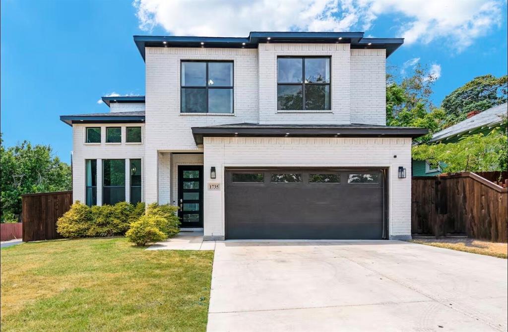Modern Dallas living in an affordable location, welcome to 1735 Michigan Ave. Completed in 2021, this young corner-lot home is ready to treat its next owner to thoughtful custom touches like herringbone wood entryway floors, an eat-in kitchen, and decorate lighting throughout. The functional layout includes 4 large bedrooms and 2423 square feet. The open-concept first floor living area includes a well-lit living room, as well as a kitchen with an oversized island and farm sink. The large downstairs room can be easily used as either a bedroom or office. In the back of the property, a covered patio looks out over a large backyard. Just around the corner from Beckley Club Estates, the location allows easy access into north and west Dallas, as well as the Dallas Zoo, Bishop Arts, and Trinity Groves. **HOME QUALIFIES FOR 1.75% LENDER CREDIT**