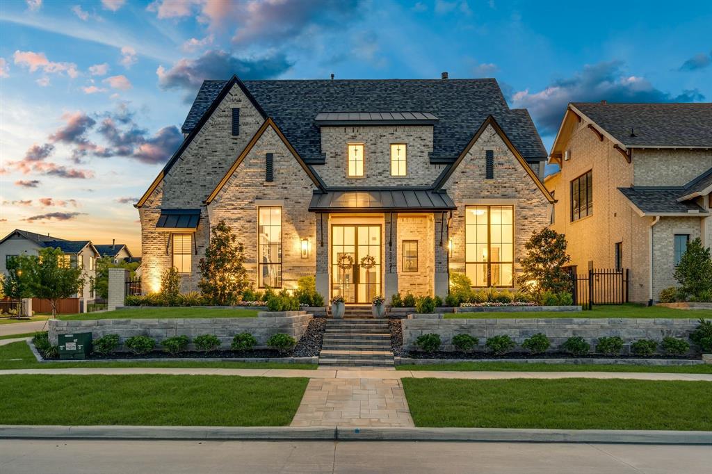 Experience elevated living in the heart of Friscos prestigious Brookside Fields community home to the PGA where modern sophistication meets resort style luxury. Perfectly positioned on an expansive homesite, this stunning Huntington home offers 5 bedrooms, 8 baths, media, game room, office and world class amenities. From the moment you enter, a grand, light filled interior unfolds with soaring ceilings, architectural beam details, and walls of glass that seamlessly connect indoor elegance to outdoor serenity. The open concept great room serves as the centerpiece of the home, designed for both impressive entertaining and everyday comfort. The chef’s kitchen is nothing short of extraordinary anchored by an oversized waterfall island and outfitted with commercial-grade Wolf range, Sub-Zero appliances, custom cabinetry, and designer finishes. A fully equipped prep kitchen enhances functionality making hosting effortless while keeping the main kitchen pristine. Step outside to your private backyard retreat, where resort style living comes to life with a stunning, expansive covered patio, fireplace, and thoughtfully designed outdoor kitchen perfect for year round entertaining. The primary suite is a tranquil escape featuring a spa inspired bath with luxurious finishes, an oversized walk-in shower, soaking tub, and boutique style closet. Designed with versatility in mind, the home also offers a private guest suite on the main floor, ideal for multigenerational living, along with dedicated entertainment spaces including a media room and an upstairs game room. Every detail has been curated to balance comfort, functionality, and refined style. Located in one of most sought after master planned communities, residents enjoy exclusive access to premier amenities including a state of the art clubhouse, fitness center, resort pools and tennis courts. Conveniently situated near upscale shopping, championship golf, lakes, and the highly anticipated Fields West and Universal Studios.