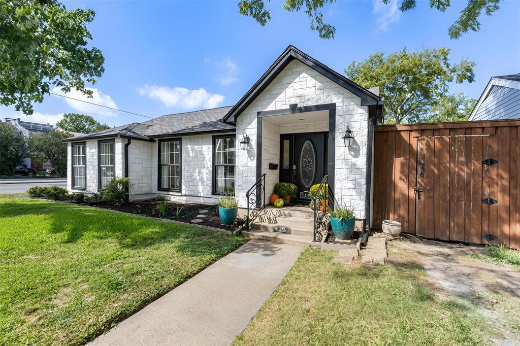New Price and New Look! Just painted exterior white to make it an easy choice for someone looking for a turn-key property! Fabulous home currently on the market, ideally situated close to retail, restaurants, and Southern Methodist University (SMU). This property is perfect for those seeking low yard maintenance.
The home features a central decked courtyard with a gazebo, perfect for hanging lights and enjoying indoor-outdoor entertaining. There's also a side yard, ideal for small pets or an additional seating area.
Inside, you'll find oversized rooms with abundant storage throughout. The house boasts two oversized master suites, both with spacious walk-in closets. The third bedroom, located above the garage, is also oversized and includes a built-in Murphy bed and another large walk-in closet.
The kitchen is a dream, featuring new, oversized appliances and new granite countertops—perfect for entertaining. Additionally, there's an office directly off the kitchen that includes a closet, offering the flexibility to be used as a fourth bedroom. Many rooms in the house offer views of the interior courtyard.
Located within the Mockingbird Elementary feeder pattern, this home offers low yard maintenance within an established neighborhood.
Motivated Seller!