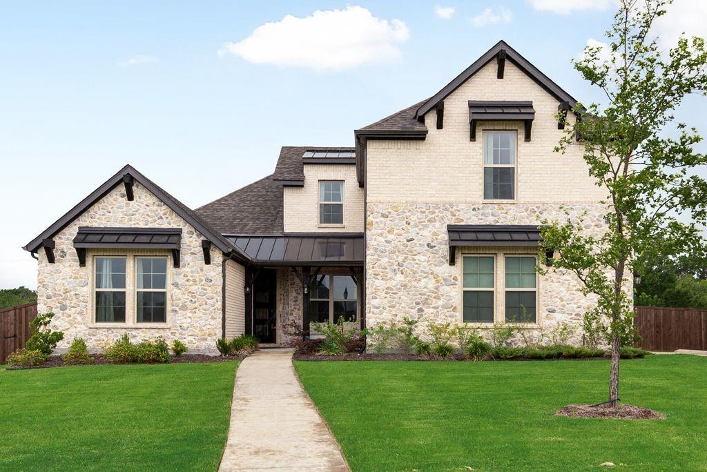 Welcome to 554 Oxbow Bend, a stunning custom home located in the highly sought after gated community of Stoney Creek in Sunnyvale, Texas. Built in 2023 and situated on a premium cul de sac lot near a picturesque community pond, this exceptional residence offers luxury, privacy, and convenience in one of the area's most desirable neighborhoods. Boasting 3,886 square feet, this thoughtfully designed home features 4 spacious bedrooms, 3.5 bathrooms, a dedicated home office, and a media room, providing ample space for work, relaxation, and entertainment. The open concept floor plan is highlighted by soaring ceilings, abundant natural light, and a beautiful living area centered around a cozy fireplace. The chef's kitchen seamlessly connects to the main living and dining spaces, creating the perfect environment for everyday living and hosting guests. The private primary suite offers a peaceful retreat with a luxurious bath and generous closet space. Enjoy outdoor living year round with both covered front and rear patios overlooking the oversized lot. Whether enjoying your morning coffee, entertaining friends, or simply taking in the tranquil surroundings, this home offers the perfect balance of indoor and outdoor living. Located in Sunnyvale, TX and served by the highly acclaimed Sunnyvale ISD, this home offers quick and convenient access to Highway 80 and Interstate 30, making commutes to Dallas, Rockwall, and surrounding areas effortless. Residents enjoy the charm of a small town community while remaining just minutes from shopping, dining, and major employment centers. Experience the comfort, elegance, and lifestyle that make Stoney Creek one of Sunnyvale's premier gated communities.
