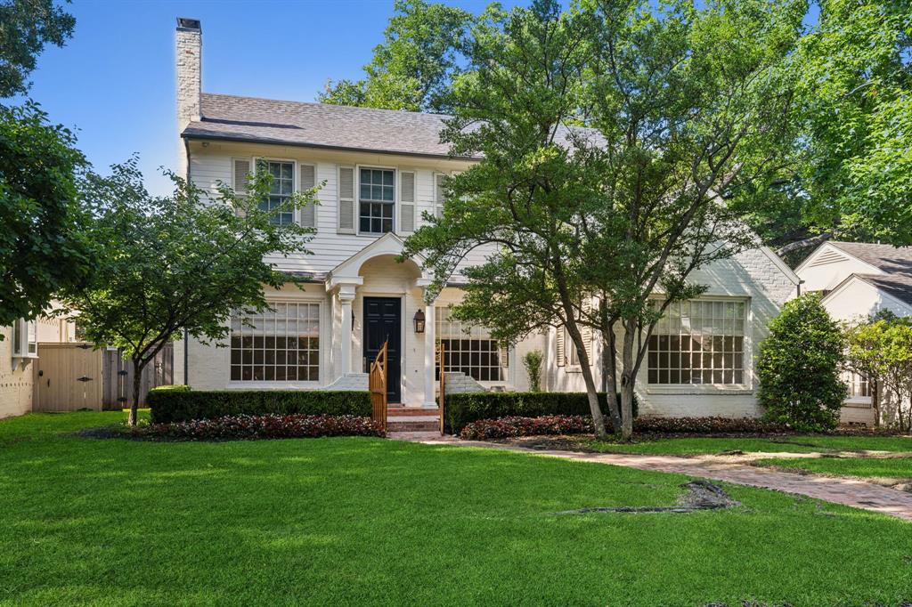 Nestled in prestigious Highland Park, this exquisite home underwent a stunning renovation by renowned Park Cities Builder Jeff Gilbert in 2017. Retaining original Provence Cottage allure of West Highland Park, it effortlessly combines spaciousness with functionality. Craftsmanship is showcased throughout, from French Stone Mantles to elegant Calcutta Marble adorning kitchen & downstairs baths. Main level boasts generous living and dining spaces with open concept designer kitchen and easy access to a stunningly appointed first floor guest suite, which could be utilized as a second master. Upstairs, discover two additional bedrooms each with en suite baths, along with a luxurious Primary Suite oasis featuring designer finishes & an exceptional Master closet. Outside, backyard beckons with its own garden, complete with fountains and beautifully landscaped surroundings. Highlighted twice in Veranda Magazine, this residence epitomizes luxury and charm in an ideal, sought-after location.
