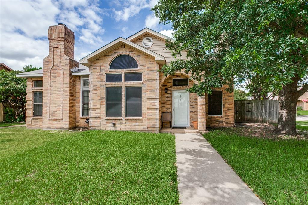 INVESTOR OPPORTUNITY IN MESQUITE! Corner-lot duplex featuring 3 bedrooms, 2 bathrooms, vaulted ceilings, a fireplace, private yard, covered carport parking, and convenient alley access. The functional floorplan includes two bedrooms and a full bathroom on the first floor, with a private primary suite occupying the second level, offering added privacy and flexibility. Abundant natural light, attractive curb appeal, and a desirable layout create strong value-add potential for investors or buyers looking to build equity through improvements. Conveniently located with easy access to shopping, dining, schools, and major commuter routes. Property is being sold as-is. Bring your vision and unlock the potential this property has to offer.