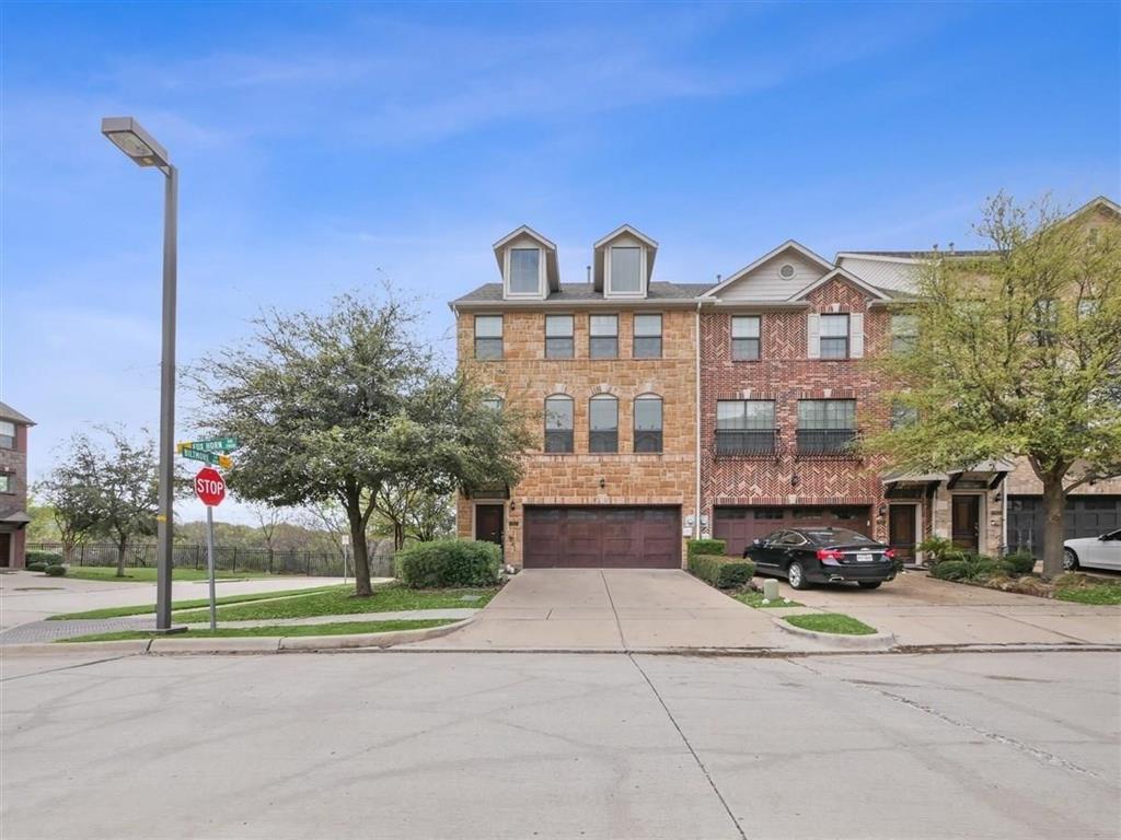 Experience upscale living in this beautifully designed 3-bedroom corner townhome in the heart of Las Colinas, overlooking a peaceful greenbelt and just moments from the scenic Campion Trails for walking and biking. Located in Carrollton-Farmers Branch ISD, this home features rich wood floors, stainless steel appliances, granite countertops, art niches, and surround sound, with a flexible first-floor bedroom offering a private entrance perfect for guests or a home office. Bright, open living spaces are filled with natural light, and you’ll love the convenience of being within walking distance to shopping, dining, and community amenities including a clubhouse and pool. Refrigerator, included for easy move-in