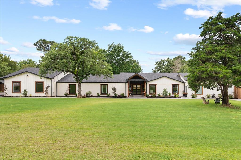 Welcome to an extraordinary, fully transformed estate situated on a premier one-acre corner lot in Southlake. This residence offers the perfect blend of modern elegance, expansive space, and unmatched versatility, providing a rare opportunity for sophisticated living. Originally purchased in 2022 and completely reimagined, this ranch-style property has been expanded from 1,600 to over 5,250 square feet with no detail overlooked. 
Taken down to the studs and rebuilt to 2025 code, the home features all-new electrical and plumbing systems, dual 5-ton HVAC units, and full foam insulation for maximum energy efficiency and year-round comfort. Every inch has been thoughtfully upgraded, including a brand-new kitchen, new windows, doors and flooring throughout.
Designed for both everyday living and entertaining, the home offers a dedicated media room, office, convenient pool bath, and a fully equipped outdoor kitchen.
Situated on a 1-acre lot, this property delivers exceptional flexibility. A standout feature is the private in-law suite—seamlessly connected yet fully self-sufficient—with it's own kitchenette, living area, bedroom, and bathroom, making it ideal for multigenerational living, guests.