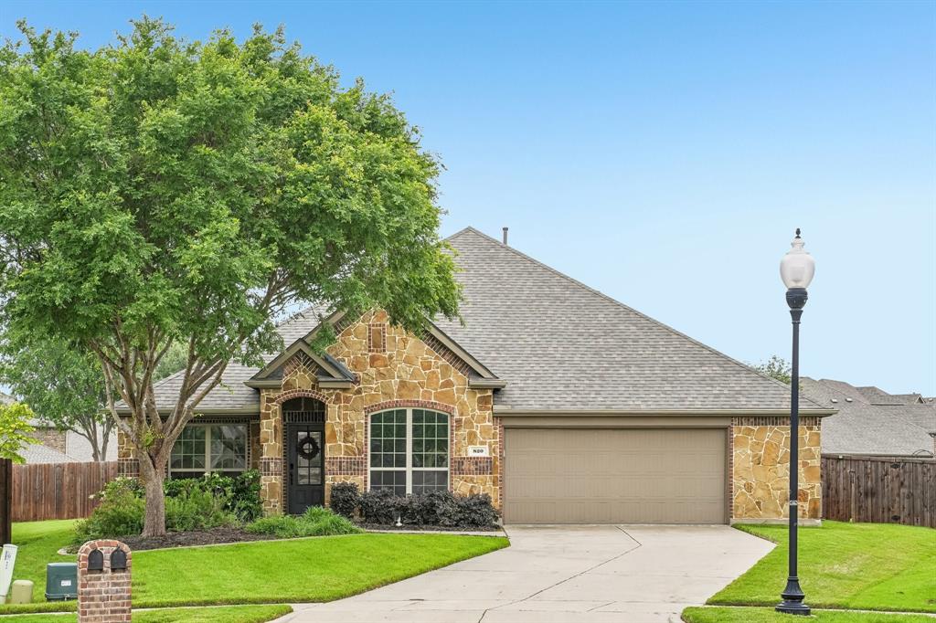 Welcome to a rare retreat in the heart of McKinney...an elegant one-story residence set on a premium 0.38-acre cul-de-sac lot offering privacy, space, and resort-style living. From the moment you arrive, the setting feels special: mature trees, a quiet street, and a home positioned to maximize both curb appeal and seclusion. Inside, the thoughtfully designed split-bedroom floor plan delivers comfort and versatility for modern living. The home features 4 spacious bedrooms plus a dedicated office, creating the perfect balance for work, rest, and gathering. The main living area is bright and open, with high ceilings, generous natural light, and seamless flow into the kitchen and dining spaces. The kitchen is a true centerpiece, appointed with stainless steel appliances, granite counters, gas cooktop, and a large island that invites conversation and connection. The private primary suite is a serene escape, complete with a lovely ensuite bathroom, double sinks, and a custom walk-in closet designed for organization and ease. Secondary bedrooms are thoughtfully separated, offering comfort and privacy for family or guests. The huge backyard is a standout feature, rare in this area and impossible to replicate. Enjoy a sparkling pool, large covered patio, and expansive stretch of green space perfect for children to run and play, pets, or future enhancements. This outdoor setting is ideal for both lively gatherings and peaceful evenings under the stars. Located in the highly desirable Westridge area, this home offers the perfect blend of luxury, comfort, and convenience. Close to top-rated schools, parks, golf, and premier McKinney amenities. Homes with this combination of lot size, one-story living, pool, and cul-de-sac privacy are exceptionally rare. This is a property that elevates everyday living into something extraordinary. ***Brand new roof installed February, 2026, with a 3-year transferrable warranty included***