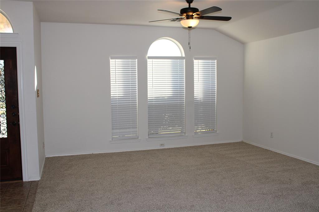 APPLICATION PENDING. NEW GRANITE KITCHEN COUNTERTOPS, FRESH PAINT IN & OUT; NEW CARPET IN FRONT LIVING & MAIN BEDROOM--UPDATED FALL 2023! Sprawling home with split bedrooms, 2 living & 2 dining areas! Large central kitchen with granite counters, gas range & skylight! Tile in wet areas & halls, luxury vinyl plank floors in addl bedrooms. Access to 2 HOA community pools included with rent! Great location in established Remington Point HOA zoned for EMSISD with easy access to N Loop 820 & I-35W. Roam ACROSS THE STREET to the park, tot lot, basketball hoop, & trails. One pet allowed at landlord's sole discretion (does not apply to service, assistance, or emotional support animals approved by PetScreening). Renters insurance required. Admin fee of $195 due at lease signing, which includes third-party pictorial move in report. $20 monthly HVAC filter fee in addition to rent includes HVAC filter delivered monthly. Applicant encouraged to verify all information, measurements & school info.
