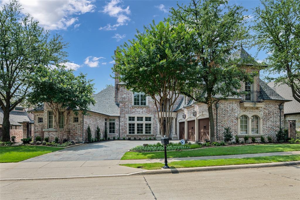 Spectacular home in the Villages of Stonebriar Park w lake views and two downstairs master bedrooms! Formal dining w butler's pantry. Kitchen has upscale stainless appliances, a massive island with sink, and opens to the family room. Nook offers panoramic views. Family room features WIWB. Master suite has dual master baths. Second master suite provides a luxurious bath with a garden tub. Additional three ensuite bedrooms upstairs each having WIC's. Game room has wet bar and door to the balcony offering expansive views! Bonus room currently being used as an additional study. Large media space currently being used as exercise room. The backyard offers grassy play space and backs right up to the serene lake.