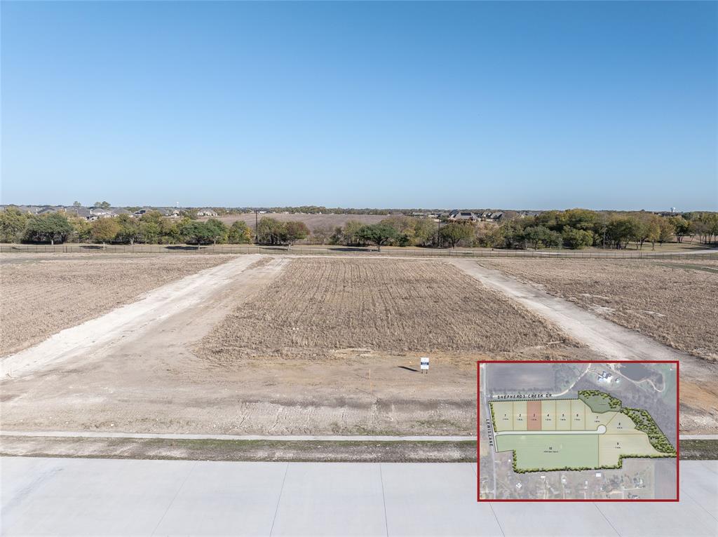 Wildflower consists of eight luxury custom home sites in a rural setting in Lucas near legendary Southfork Ranch and just minutes from the shopping, restaurants, and medical facilities in Plano and Allen. Located in Plano ISD, all lots are 1.5 acres or greater with two premium lots that back to the creek at the end of the cul-de-sac. Residents will be able to take a morning or evening stroll or walk their dog on the limestone trail that will extend through a nearly 12-acre private park full of wildflowers.  Select your builder from a list of pre-approved skilled custom home builders.  Exterior home designs are regulated by architectural design standards structured to accommodate both traditional and transitional style homes.