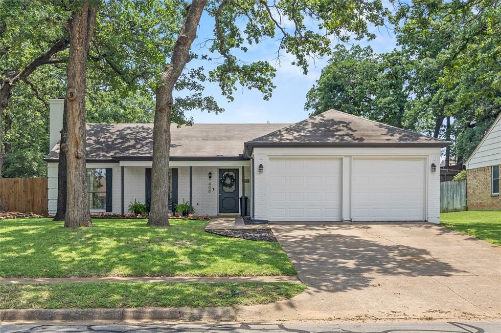 Nestled on a quiet street, the curb appeal is apparent the moment you drive up. This home has been beautifully updated throughout with engineered hardwood floors, neutral paint and updated lighting. The bright and open family room, with a cozy wood burning fireplace, leads into the perfect kitchen and open dining area for entertaining. The kitchen boasts white cabinets, granite countertops, white subway backsplash and updated stainless steel appliances, with a beautiful picture window overlooking the back yard. Down the hall are two generously sized secondary bedrooms and an updated guest bathroom. The primary suite has ample storage and a gorgeous en-suite bathroom complete with granite countertops and ceramic tile tub surround. Step outside through the new sliding glass door in the family room to enjoy the privacy of a fully fenced in back yard with a beautiful patio - perfect for your weekend barbeque. Recent upgrades also include HVAC and duct work. Don't wait to tour this incredible home and make it yours today!