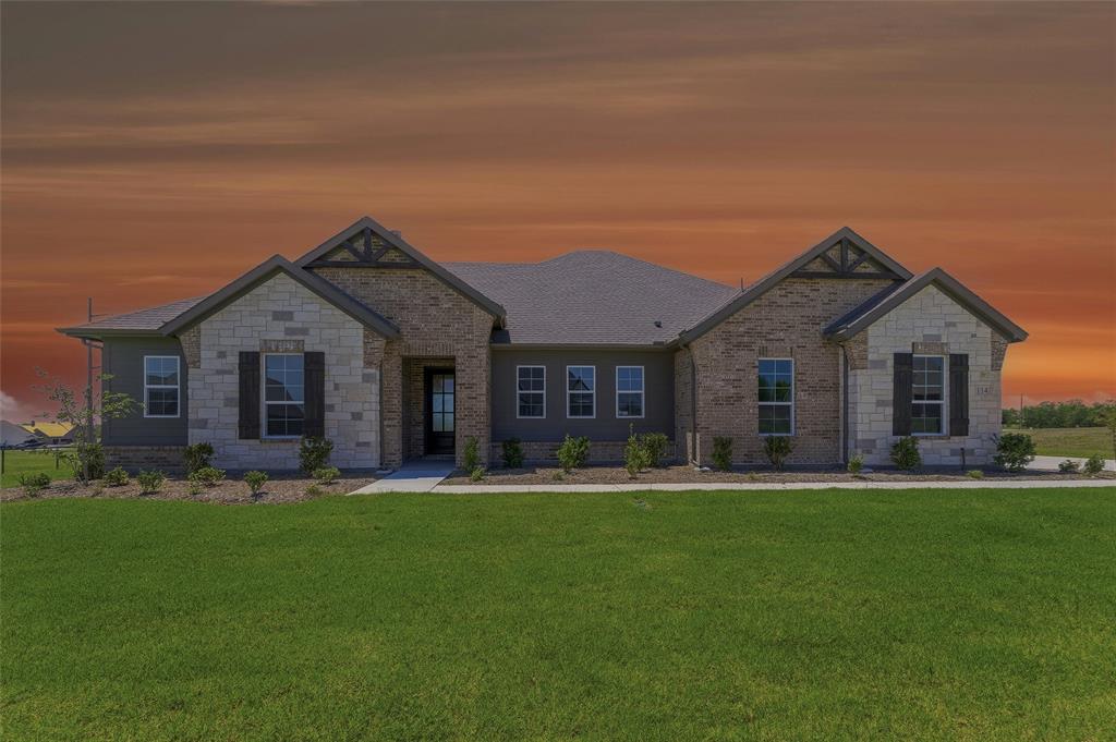Estimated March 2026 completion date! Ask us about our Trade-In Trade-Up Program, we can buy your home when you buy ours! Our new Colorado 2 gives you the choice of 3 elevations, one for each of these architectural styles. The 4-bedroom Colorado 2 presents a creative yet sensible layout of the home’s 2,417 square feet of living space. Right from the front entrance, you can see the entire main living area. This open concept enhances the spacious feeling and makes it easy to have conversations no matter where you are—perfect for entertaining! The kitchen is a definite eye-catcher in the Colorado 2. We’ve incorporated a massive center island that doubles your counter space and provides comfortable seating for 4 people at the breakfast bar. You can also enjoy the view of the fireplace in the family room. If a formal dining room is on your new home wish list, check that off. Just a few steps from the kitchen, this floor plan has just the room for those special occasions. If formal isn’t your thing, use this as a playroom or a living room. Across the foyer, the Colorado 2 also gives you a flex room to expand on the versatility. With a few small adjustments, you could convert it to a fifth bedroom. The bedroom is nestled in the back of the home under a tray ceiling that accentuates the roominess. The Colorado 2 smartly uses space in the bathroom for both a soaking tub and step-in shower, along with dual vanities and a private water closet. Then your suite is completed with an expansive walk-in closet with wooden shelves and racks ready and waiting for your wardrobe. The 3 secondary bedrooms are clustered in a suite-like space on the other side of the home’s layout. Two of them offer a walk-in closet, while the third one gives just a little bit more floor space. The 3 bedrooms share the home’s second full bath. For a home that creates the ideal balance between togetherness and privacy, the Colorado 2 is fit to be tried!
