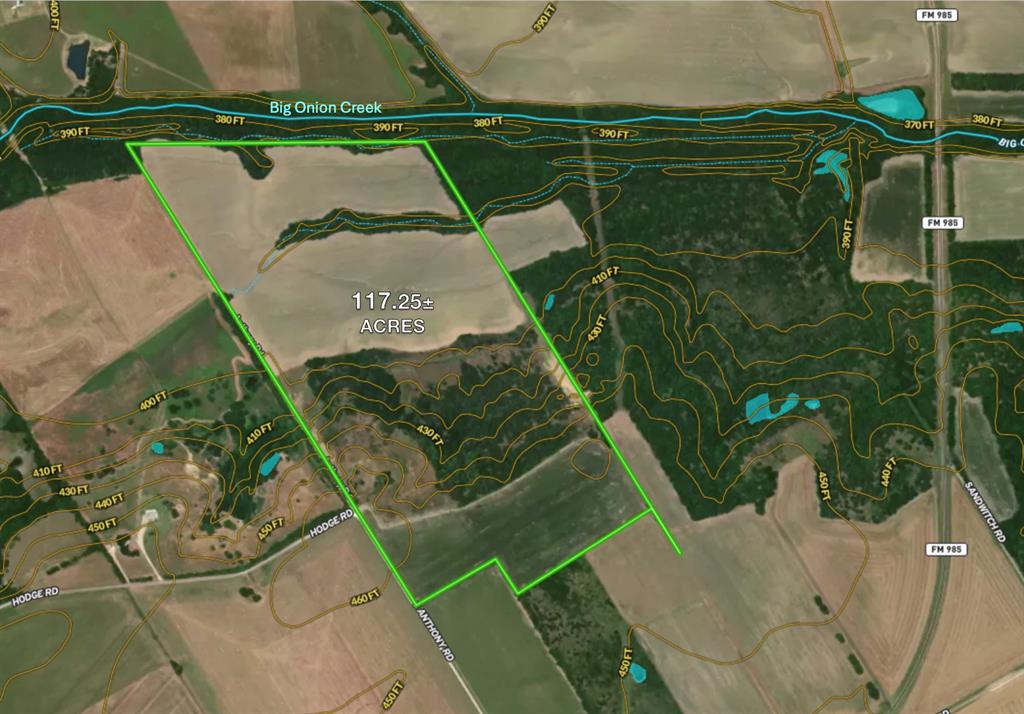 Secluded land with hilltop views of the creek valley, with an excellent build site for a home, recreational opportunities and agriculture. This farm is 117.25± acres with a balanced mixture of pasture and cultivated farm land.  Electricity and water is available, and a new septic system is required for sewer services.  Big Onion Creek is along the northern boundary of the property which brings in a bounty of wildlife such as deer and hogs.  If you're hunting for a weekend getaway or a secluded family farm then come take a look at this opportunity.