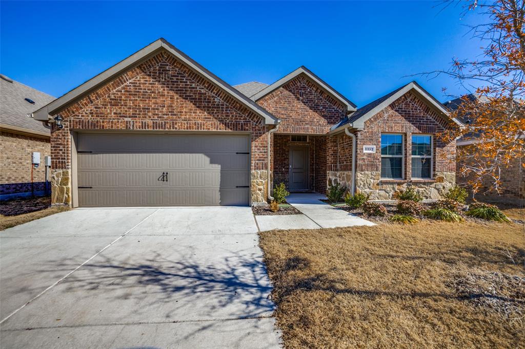 Welcome to this newly built, impeccable three bedroom, two bath gem nestled in Forney ISD's coveted school district. Conveniently located about 20 miles East of Dallas and close to highways, schools and shopping, this like new home boasts a beautiful kitchen with granite countertops, walk-in pantry, a breakfast bar and an eat-in-kitchen creating the perfect space for family gatherings. The split floor plan offers a well appointed primary bedroom that features a spacious ensuite bath with a large shower and walk-in closet. The two secondary bedrooms provided ample space for families or those in need of a home office or guest bedroom. Outside you will find a covered patio and a spacious, private backyard, perfect for relaxation and entertaining. Enjoy the serenity with no rear neighbors. Don't miss the chance to make this tranquil haven yours!