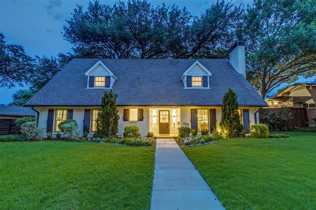 Nestled in the highly sought-after Meadows neighborhood, this beautifully updated 5-bedroom home offers the perfect blend of classic charm, modern finishes, and an incredibly functional floor plan. Multiple living and dining spaces include a formal living room with a gas fireplace, a gracious dining room, and an open-concept kitchen and family room designed for everyday living and entertaining. A downstairs bedroom with a full bath provides the ideal setup for guests, multigenerational living, or a second primary suite. The remodeled kitchen is equipped with marble countertops, a farmhouse sink, Thermador appliances including a professional-grade range and double ovens, and a convenient drawer microwave. Overlooking the kitchen, the inviting family room features custom built-ins, while a wet bar with a wine refrigerator just off the dining room makes entertaining effortless. A spacious utility room and mudroom add exceptional everyday convenience. Enjoy seamless indoor-outdoor living on the charming screened porch overlooking the beautifully landscaped backyard, complete with landscape lighting and situated on an oversized lot shaded by mature trees. Upstairs, the spacious primary suite offers a large walk-in closet and a beautifully renovated bath featuring floating vanities and high-end Italian porcelain tile. Generously sized secondary bedrooms and a versatile flex space provide endless possibilities for a playroom, media room, home office, or fitness room. Additional highlights include hardwood floors throughout, plantation shutters, no carpet, and a stunning jewel-box powder bath adorned with designer wallpaper. Ideally located in the heart of the Meadows, this exceptional home is just moments from Preston Hollow Village, Trader Joe’s, and some of Dallas’ favorite shopping and dining destinations.
