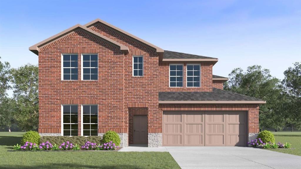 The Englewood floor plan is a luxurious 3,149 sq. ft., 4-bedroom, 3-bathroom, 2-story home located in the prestigious Hidden Lakes community in McKinney, TX. Set on a spacious 50-ft lot, the home’s brick and rock exterior, lush landscaping, full irrigation system, and charming front yard tree create an impressive curb appeal.

The kitchen is a chef’s dream, featuring painted cabinets, sleek granite or quartz countertops and stainless steel appliances. The massive island seats up to five people, making it perfect for gatherings. The kitchen overlooks the expansive living area, which boasts soaring 2-story ceilings, large windows for abundant natural light, and a cozy gas fireplace.

The grand wrought iron staircase adds sophistication and leads to an upstairs loft with a modern railing overlooking the living room, offering a luxurious and open feel.

The spacious primary suite includes a spa-like bathroom with a fully tiled walk-in shower, glass enclosure, bench, and dual vanities.

Designed for modern living with luxury details throughout, the Englewood floor plan is a must-see. Contact us today to schedule a tour and experience the stunning Englewood plan in person!