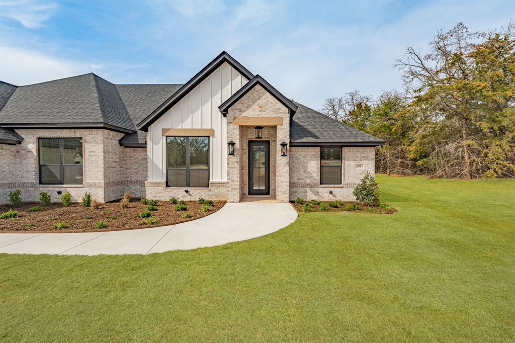 Stunning new construction by Al Couto Homes situated on a full 1-acre lot in the desirable Arbor Vista community in Azle. This thoughtfully designed 5-bedroom, 3 full bath home offers approximately 2,625 square feet of living space, a dedicated office, and a 3-car garage — providing both function and flexibility.

The open-concept layout creates a seamless flow between the living, dining, and kitchen areas, ideal for everyday living and entertaining. The kitchen showcases quality craftsmanship, abundant cabinetry, generous prep space, and modern finishes that Al Couto Homes is known for.

The spacious primary suite serves as a true retreat. The standout feature is the spa-inspired primary bathroom, designed with a stunning wet room concept that includes a massive walk-in shower and a freestanding soaking tub within the same enclosed space — creating a luxurious, high-end feel typically found in custom homes.

Secondary bedrooms are generously sized and offer versatility for guests, family, or additional workspace. The dedicated office adds even more flexibility for today’s lifestyle needs.

Enjoy the privacy and room to breathe that comes with a full acre, while still being conveniently located near Azle, Fort Worth, and surrounding amenities. With a 3-car garage and premium design features throughout, this home offers comfort, space, and modern style all in one.