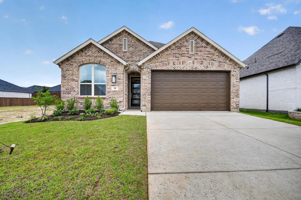 Beautiful single story Highland Home nestled in the heart of Gateway! The Rover is a 4 bedroom, 3 bath plan that boasts 11' ceilings, 8 foot doors, and large dramatic windows! The executive kitchen touts custom cabinetry, quartz countertops, and plenty of storage! The Rover has an open layout from the kitchen through the dining and into the family room. Structural upgrades include the Extended Outdoor Living space, the Primary Bay Window, and a Free-Standing Tub!