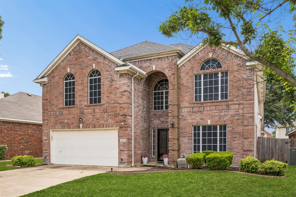 Located in the Stone Meadow community of Southwest Fort Worth, this tastefully updated home offers a thoughtful blend of comfort, functionality, and everyday convenience. The open floor plan is filled with natural light and creates an easy flow between the living, dining, and kitchen spaces, making the home feel both inviting and connected. The spacious living area with fireplace opens to the kitchen featuring a center island, breakfast nook, and generous prep space designed for both daily living and entertaining. A separate dining area provides additional flexibility for gatherings, celebrations, or quiet evenings at home. The dedicated downstairs office offers a practical space for remote work, studying, or creative projects. The first-floor primary suite creates a private retreat with a large window, ensuite bath, and walk-in closet designed for comfort and convenience. Upstairs, the split-bedroom layout provides added privacy along with a spacious gameroom that can easily serve as a second living area, media room, or recreation space. The spacious backyard features a deck and patio, offering room to relax, entertain, garden, or simply enjoy the outdoors. Stone Meadow residents enjoy convenient access to Chisholm Trail Parkway, Interstate 20, shopping, dining, parks, and entertainment throughout Fort Worth. Nearby retail centers, grocery stores, restaurants, and recreational amenities make everyday errands and weekend plans easily accessible. This location also places homeowners within reach of downtown Fort Worth, cultural attractions, local parks, and major employment corridors while still offering the comfort of a residential neighborhood setting. If you are looking for a home that combines flexible living spaces, natural light, accessibility, and a convenient Fort Worth location, this property is worth experiencing in person. Schedule your private showing or request additional details today.
