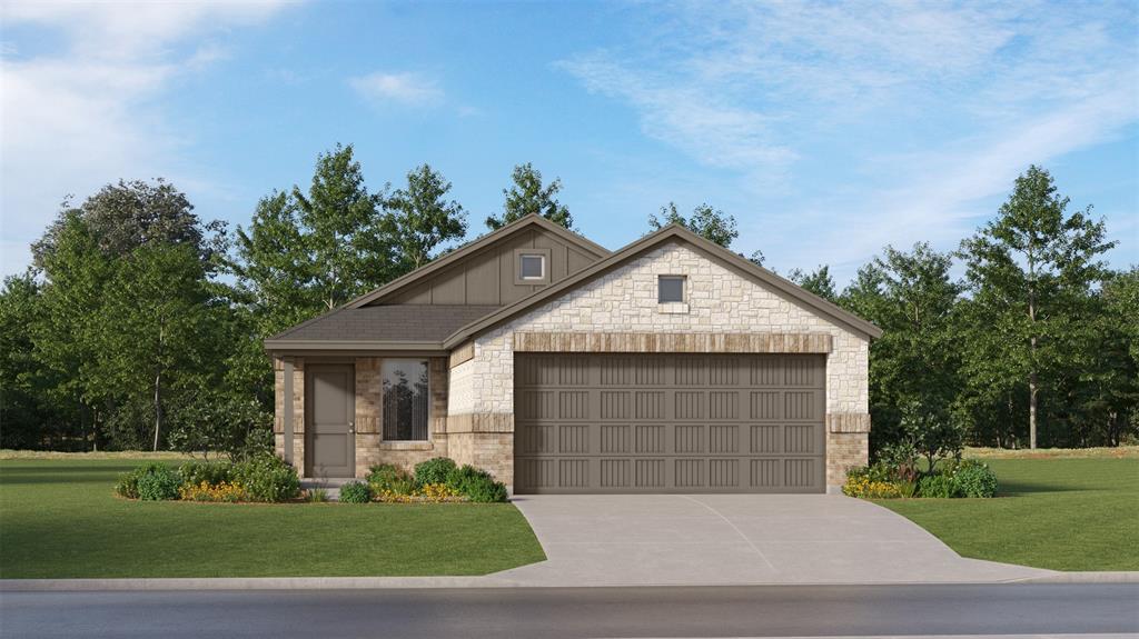 LENNAR - Highpointe Ranch - This single-level home showcases a spacious open floorplan shared between the kitchen, dining area and family room for easy entertaining during gatherings. An owner’s suite enjoys a private location in a rear corner of the home, complemented by an en-suite bathroom and walk-in closet. There are two secondary bedrooms along the side of the home, which are comfortable spaces for household members and overnight guests.