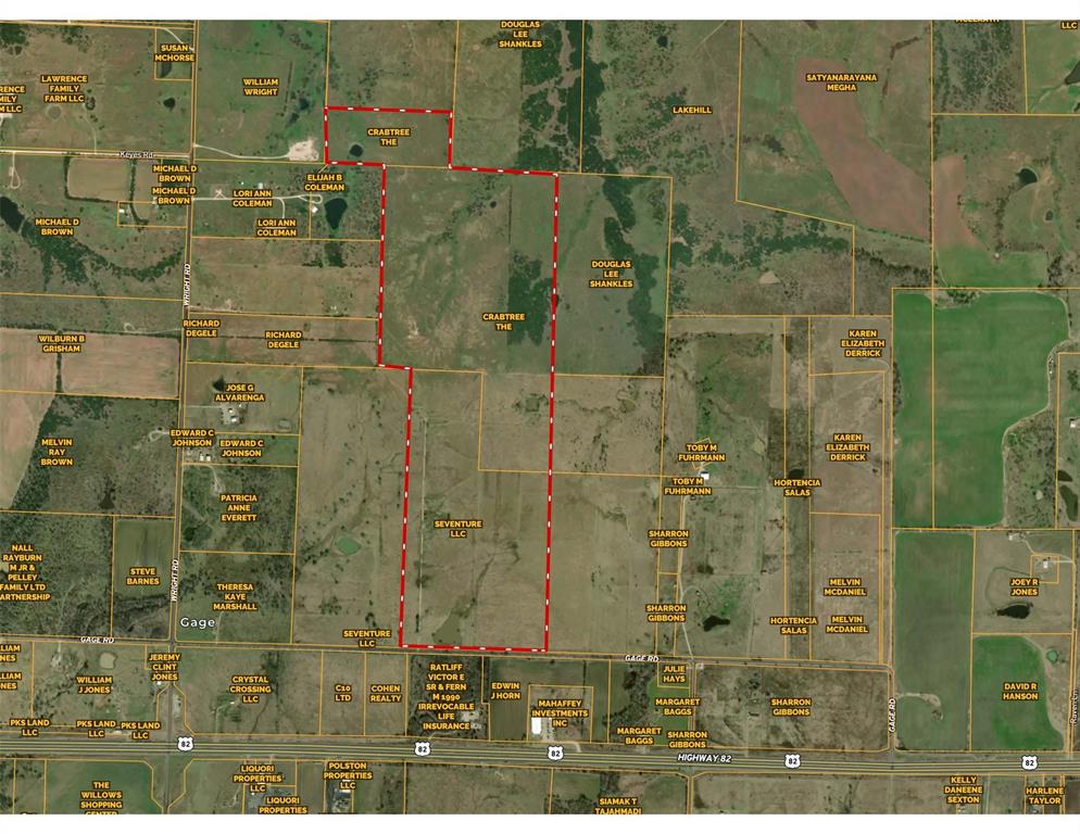 Located directly off Gage Road in Sherman, Texas sits this quiet and large parcel ready for immediate use or investment. Gage Road runs parallel with Highway 82, making this a convenient location for anything you have dreamed up. This property features great frontage road, easy access, and rolling pastures! Don't miss a chance to scoop up a large piece of land in Sherman, Texas.
