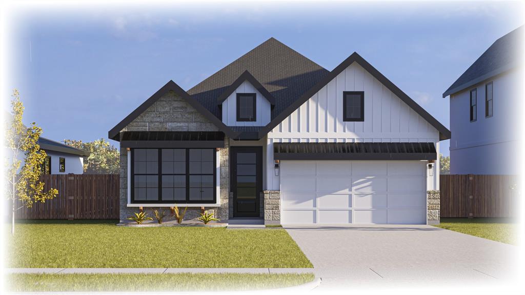 Features of this beautiful home include an 8 ft grand entry door, 10 ft ceilings throughout with 11 inch tray ceiling in both the foyer and primary bedrooms and 14 ft vaulted living areas. The custom kitchen features custom modern cabinets with a 6-piece appliance package including custom vent hood and pot fillers. And don't forget the spa-inspired bathrooms with seamless glass enclosures.