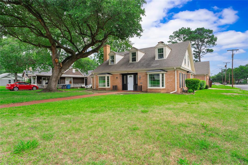 This home has so much character!  Amazing 2 story brick home with brick walkway and mature trees that lead you into this 3956sf, 4bd,3bth home. Enter into the foyer where you will then find a cozy formal living room with bay window and fireplace, A Large family room with expansive windows, brick fireplace and built-in bookshelves.  A kitchen features granite countertops, full tile backsplash and stainless appliances. A formal dining room and breakfast rooms with chandeliers. The spacious primary bedroom is located downstairs and includes an ensuite bath and multiple closets. An oversized utility room with sink and closet. When you head up the split staircase you will find oversized bedrooms each with a dressing area. Two bathrooms each with its own shower and vanity. A hidden upstairs study and a bonus room built above the garage with endless opportunities.  Other features include crown molding, ceiling fans, built-ins, LVP, tile and brick flooring.  The landscaped fenced backyard has a large pebble finished patio great for entertaining and a storage shed.  Roof replaced in 2025. All this situated on a corner lot in a great location! Seller offering $10,000 credit towards updates or closing costs!!